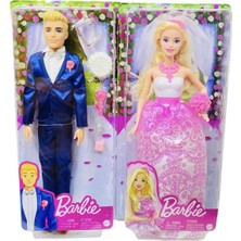 Barbie Damat Ken ve Gelin Aile Gelin Damat