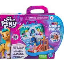 Hasbro My Little Pony Mini Dünya Sihri Kompakt  Tıcı Oyun Seti F3876-F6440 - Critter Corner Hitch Trailb