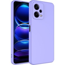 HEPTEKİLETİŞİM Xiaomi Redmi Note 12 5g Kılıf Kadife Iç Yüzey Yumuşak Dokulu Kamera Korumalı Ince Silikon Kapak (Mara)