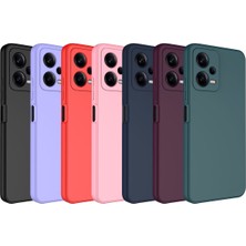 HEPTEKİLETİŞİM Xiaomi Redmi Note 12 5g Kılıf Kadife Iç Yüzey Yumuşak Dokulu Kamera Korumalı Ince Silikon Kapak (Mara)