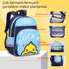 G.duck Küçük Sarı Ördek Omuz Çantası Ilkokul Öğrencileri Büyük Kapasiteli Okul Çantası Çocuk Yük Azaltıcı Sırt Koruma Ilkokul Okul Çantası (Yurt Dışından)