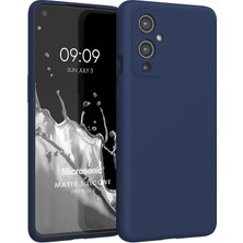 Microsonic Matte Silicone Oneplus 9 Kılıf Lacivert