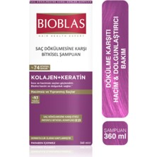 Bioblas  Ne Karşı Hacim Şampuanı Collagen + Keratin 360 ml