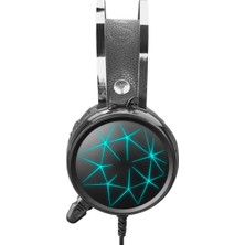 Rampage Sn-Rx5 LED Aydınlatmalı Siyah Telefon Uyumlu Oyuncu Kulaklığı