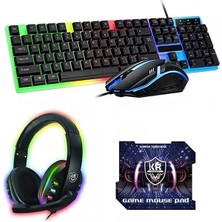Yoro V8 Mikrofonlu Oyuncu Kulaklığı Yeni Rgb LED Işıklı Kulaklık Yoro