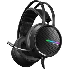 Rampage Rm-K3 Cashe Plus USB 7.1 Siyah Gaming Mikrofonlu Kulaklık Esnek ve Sağlam Özellikli