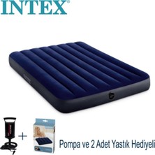 Intex Çift Kişilik Şişme Yatak Kamp ve Misafir Yatağı 137X191X25 cm