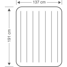 Intex Çift Kişilik Şişme Yatak Kamp ve Misafir Yatağı 137X191X25 cm