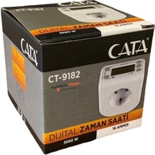 Cata Zaman Ayarlı Dijital Saatli Priz Ct 9182