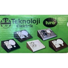 Teknoloji Elektrik Çift Prizli Tezgah Altı Aydınlatma