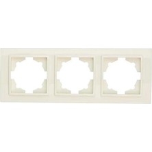 Elbi Zena Krem 3'lü Çerçeve Zena