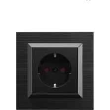 Ovivo Quantum Siyah Çocuk Korumalı Topraklı Priz 405360000096 +