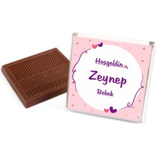 Hacı Şerif Kız Bebek 72 Adet Madlen Çikolata Sunum Kutulu
