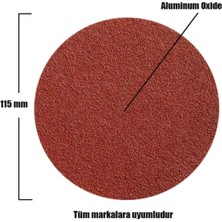 Ugr 100 Adet Cırt Zımpara 115 mm Spiral Avuç Taşlama Matkap Uyumlu (120 Kum)