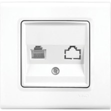 Viko Linnera Beyaz Tekli Numeris Prizi Çerçeveli (12 Adet)