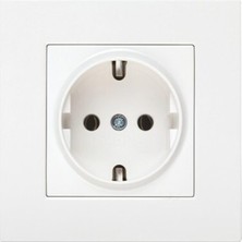 Viko Karre Topraklı Priz Beyaz Çerçeveli