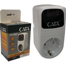 Cata CT-9187 Akım Korumalı Topraklı Priz Regülatör ( 150-280V ) ( 4000W )