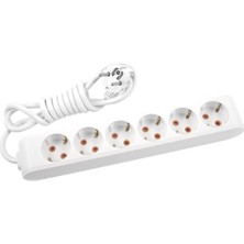 Viko Altılı Topraklı Kablolu Çocuk Korumalı 2 Metre 90113602