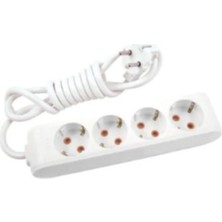 Viko Multi Let 4'lü Topraklı Çocuk Korumalı Grup Priz 2 M