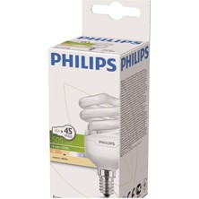 Philips Economytwister 8W Sarı Işık E14 Ince Duy