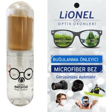 Lionel Gözlük Temizleme Spreyi 5 Adet + Mikrofiber Gözlük Temizleme Bezi 5 Adet
