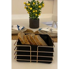 Gelin Home Gelinhomes Kare Gold Metal Ekmeklik