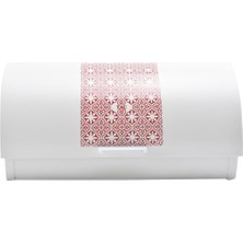 Taç Meva Ekmek Kutusu Kırmızı Beyaz