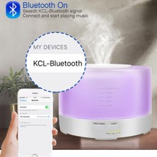 Xhltd 500 ml Bluetooth Müzik Aroma Difüzör LED Renk Değiştirme 12 W Ev Ultrasonik Nemlemdirici (Yurt Dışından)