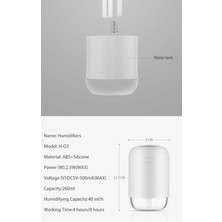 Xhltd Hava Şarj Edilebilir Uçucu Yağ Difüzör Kablosuz Hava USB Aroma Difüzör Ultrasonik Humidificador Sisleyici (Siyah) Nemlemdirici (Yurt Dışından)