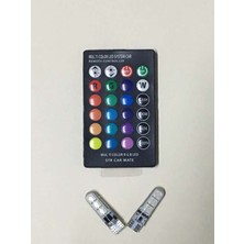 MEGAHAWK T10 LED Ampul Kumandalı Çakarlı Park LED Rgb 12V