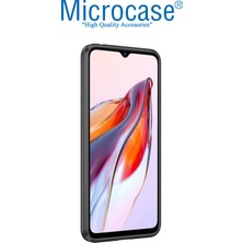 Microcase Xiaomi Poco C55 / Redmi 12C / Redmi 11A Leather Serisi Deri Efekt Silikon Kılıf - Siyah AL3337