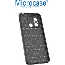 Microcase Xiaomi Poco C55 / Redmi 12C / Redmi 11A Leather Serisi Deri Efekt Silikon Kılıf - Siyah AL3337