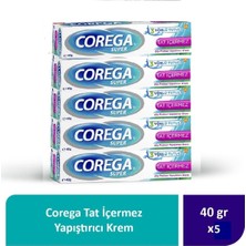 Corega Tat Içermez Yapıştırıcı Krem 40G x 5 Adet