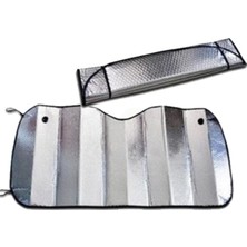 Markaflex Ankaflex Güneşlik Araç Içi Ön Cam Vantuzlu Folyolu Katlanır Güneşten Koruyucu Perde 130 x 60 cm