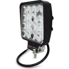 EC Shop Hrpak 4 Adet 16 Ledli 3000 Lümen Off Road Çalışma ve Sis Lambası 48WATT-S Model