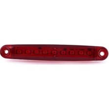 EC Shop Emır 10 Adet 9 Ledli Parmak LED Dorse Lamba 12V-24V Kırmızı Renk