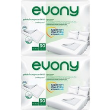 Evony Hasta Yatak Koruyucu 60*90CM 60 Adet (2pk*30) (Kaymaz Özellikli)