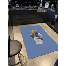 Rugs Modern mira 952 Teddy Bear Mavi  Desenli   Dokuma Taban Halı