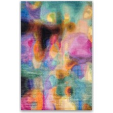 Rugs Modern soyut Çok Renkli Pastel Tonlarda Dekoratif Dokuma Taban Halı 1254