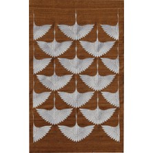 Rugs Modern mira 1203 Taba Beyaz Kuşlar Figürlü  Desenli Baskılı Halı