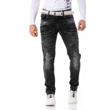 Cipo & Baxx CD491 Siyah Biker Fashion Erkek Jeans