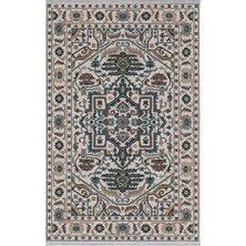 Rugs Modern Mira Vintage 2118 Bej Yeşil Otantik Dokuma Taban Halı