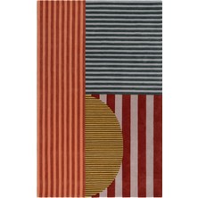 Rugs Modern mira 1107 Geometrik Avrupa Stili Çok Renkli  Dokuma Taban Halı