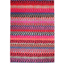 Rugs Modern mira 1197 Fuşya Kırmızı Çok Renkli Geometrik Desenli Baskılı Renkli  Halı
