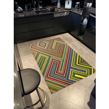 Rugs Modern mira 1103 Geometrik Desenli Çok Renkli Modern Dokuma Taban Halı
