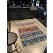 Rugs Modern mira  1083 Çok Renkli Beyaz Geometrik Desen Dokuma Taban Halı