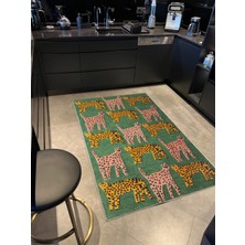 Rugs Modern mira  1076 Yeşil Kedi Temalı Dokuma Taban Halı
