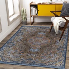 Rugs Modern Mira Vintage 2117 Mavi Otantik Dokuma Taban Halı