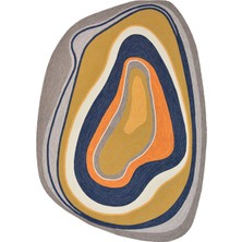 Rugs Modern Mira 1122 Asimetrik Formda Soyut Figürlü Dokuma Taban Halı