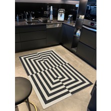 Rugs Modern 

mira 989 Çizgili Modern Siyah Beyaz Dokuma Taban Halı